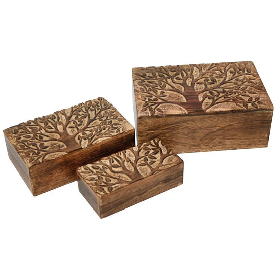 Load image into Gallery viewer, WOOD BOX TREE OF LIFE
