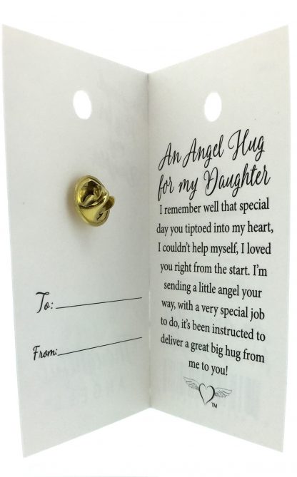 PIN AND ANGEL HUG FOR MY DAUGHTER