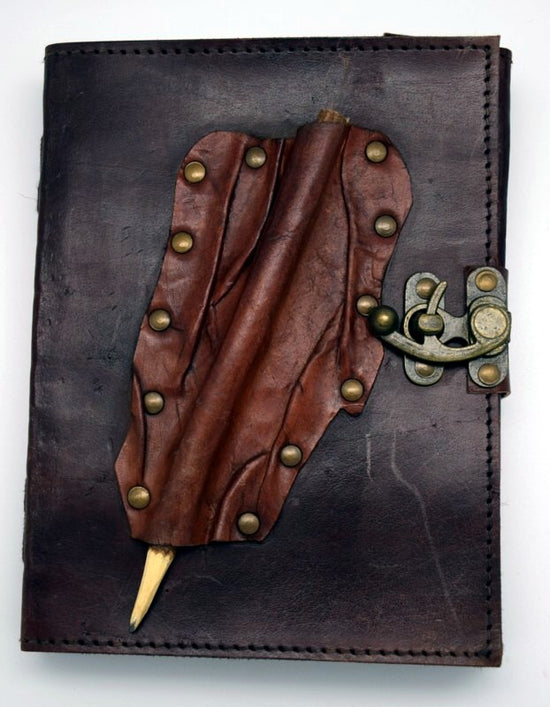 Load image into Gallery viewer, LEATHER JOURNAL BROWN 2 TON
